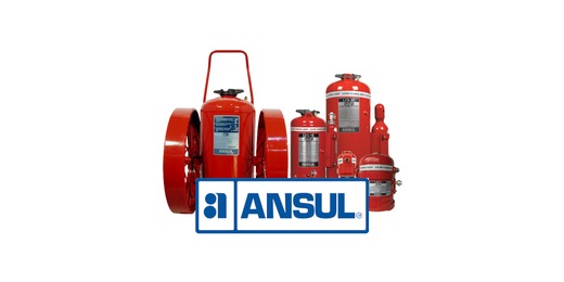 Logo y referencia de soluciones ANSUL